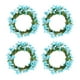 thumbnail image 1 of 4 anillos para velas, portavelas de pilar, guirnalda de bayas, anillo de vela, corona de velas pequeña para el día de San Valentín y Acción de Gracias Azul, 1 of 8