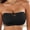 Black, variant on Wireless Strapless Bra Seamless Mesh V Cutout Bandeau Padded Tube Top Comfortable Stretchy Lounge Bralette Everyday Basic Underwear Tops Brown L