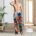 thumbnail image 3 of Cauagu 3D Butterfly Mens Pajama Pants Sleep & Lounge Pants,PJ Bottoms with Pockets-Large, 3 of 7