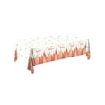 thumbnail image 2 of Christmas Tablecloth - PE Plastic Table Cover with Reindeer, Snowflakes, and Bells Pattern for Holiday Parties, Durable, Leak-Proof, Easy Cleanup, 2 of 6
