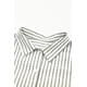 thumbnail image 3 of ABPHQTO Vestido camisero a rayas de manga corta gris para mujer, 3 of 5