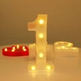 thumbnail image 1 of WRXMIJNHGSA Hangs Under $5 Light Light Standing Plastic Wihte Hanging Letters Letter Warm LED Up Lights Home Decor, 1 of 4