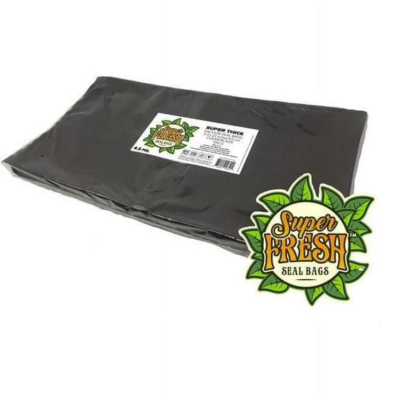 Super Fresh DSVBB11CB 11.5 x 22 in. 4.5 mil Vacuum Seal Bags, Clear & Black - Pack of 100
