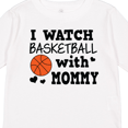 thumbnail image 4 of Inktastic I Watch Basketball with Mommy Boys Long Sleeve Toddler T-Shirt, 4 of 5