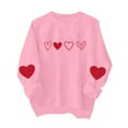 thumbnail image 5 of Dgankt Women Clothing Women's Valentine's Day Graphic Crewneck Sweatshirts Casual Loose Long Sleeve Pullover Tops XS-XL, 5 of 8