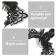 thumbnail image 3 of FELTECHELECTR 2 diademas de unicornio con orejas de gato y encaje para mujer y niña, accesorios para el cabello rojos para fiesta de Halloween, cosplay y Navidad., 3 of 5