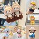 thumbnail image 2 of Ropa para muñecas en miniatura de 17 cm, sin muñeca, mono de oso marrón, conjunto de ropa de jardín de infantes, atuendo para muñecas ídolos Kpop Exo Labubu, llavero, 2 of 5