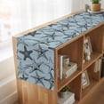 thumbnail image 6 of Table Runners 108 Inches Long Dress Scarves, Teal Blue Starfish Farmhouse Coffee/Dining/Kitchen Table Runner for Living Room, Coastal Ocean Summer Sea Nautical 13x108 Inch, 6 of 9