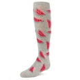 thumbnail image 3 of MeMoi Fruity Fun Watermelon Cotton Blend Knee-High Socks - Girls - Female, 8, White, 3 of 3