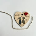 thumbnail image 5 of Wooden Heart Plaque, Thoughtful Hanging Sign for Best Friends, Friendship Keepsakes, Rustic Hanging Love Plaque with Saying, Love Heart Gifts, Friends Ornament for Anniversaries, 2.8X3inch, 5 of 5