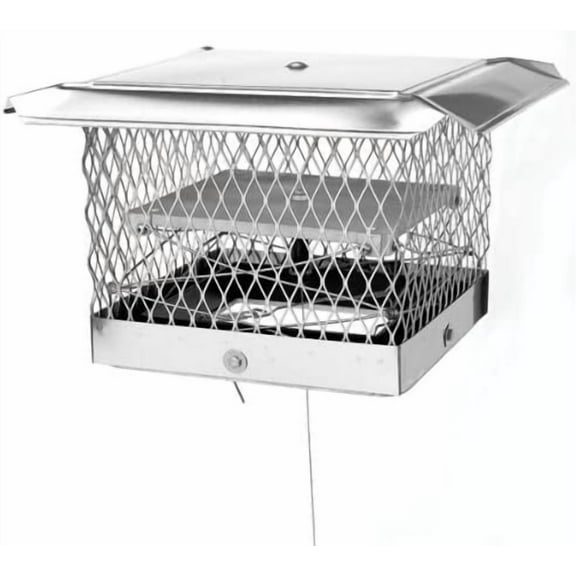 8''x13'' Lock-Top II Chimney Cap/Damper ¾'' Mesh