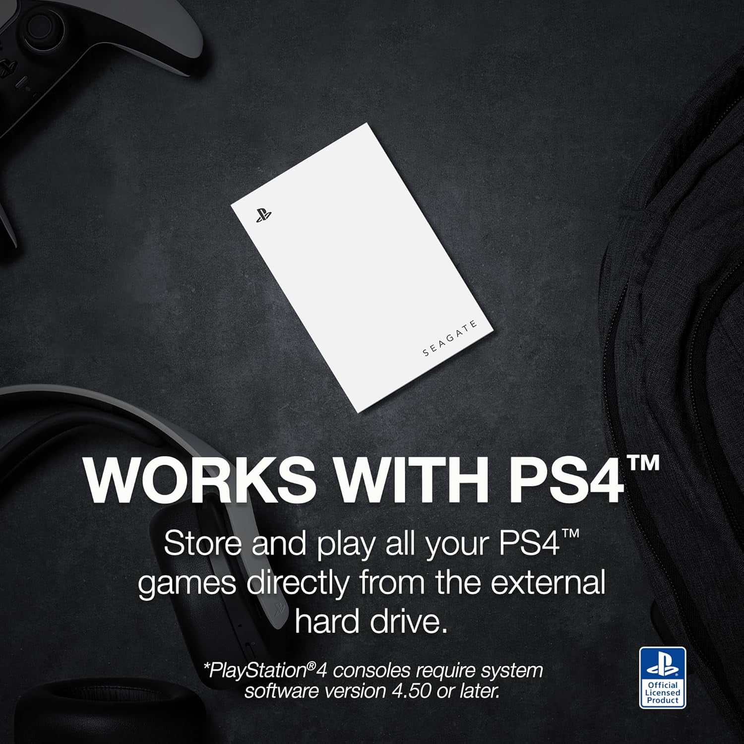 Seagate Game Drive for PS5 5TB External HDD - USB 3.0, Officially Licensed, Blue LED, Licensed for PS5™ and PS4™ STLV5000301