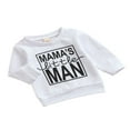thumbnail image 3 of Petit Homme Pull à Manches Longues pour Bébé Garçon Vêtements d'Automne Blanc 2-3 Ans, 3 of 7