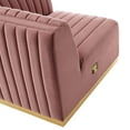thumbnail image 5 of Conjure Channel Tufted Performance Velvet Right Corner Chair, 5 of 5