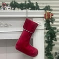 thumbnail image 4 of Christmas Stockings Mini Knitted Xmas Socks 16 Inches Mini Christmas Socks Silver Edge Fireplace Hanging Stockings Christmas Hanging Socks for Party Decoration and Xmas Day, 4 of 6