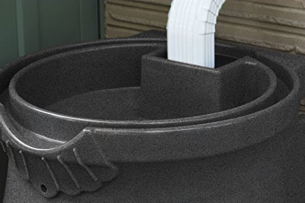 Good Ideas Rain Wizard Urn 50 Gallon Rain Barrel - Dark Granite