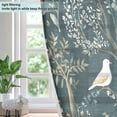thumbnail image 4 of Yayeee Window Curtains Light Filtering 63"x42" Grommet Panel Pair Home Living Room Decor, Floral Forest Scene, 4 of 7
