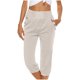 thumbnail image 1 of ICHUANYI Clearance Fashion Womens Casual Solid Color Elastic Loose Pants Straight Wide Leg Trousers(Khaki, M) ICHUANYI WER2023080801268, 1 of 6