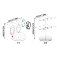 thumbnail image 5 of Oasiva Stackable Bracelet Storage Stand Clear Acrylic Jewelry Showcase With Base, 5 of 9