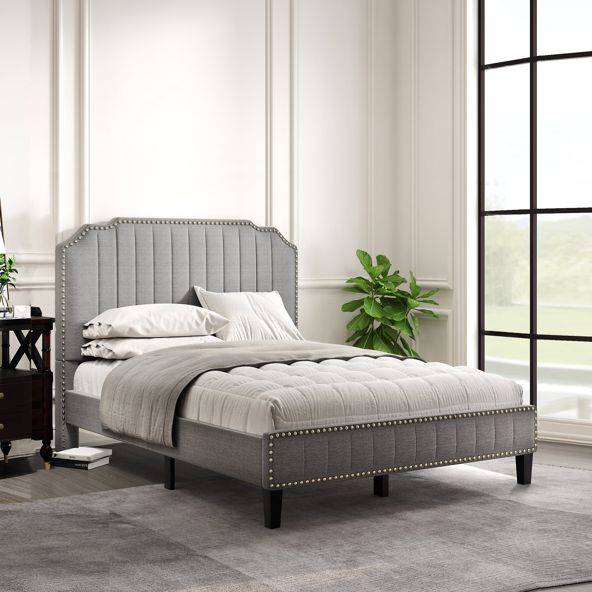 Bedroom Holds 800 Lb, High Full Size Bed Frame