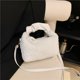 thumbnail image 3 of Bolso de hombro Felpa Moda Cloud Fold PU Correa Bolso Casual para fiesta Blanco, 3 of 9