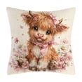 thumbnail image 3 of Lzobxe Throw Pillow Covers with Zipper, Cozy Cute Pattern Cushion Cases, Embroidery Decorative Pillowcase for Living Room Sofa and Bedroom Couch, 3 of 6
