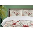 thumbnail image 4 of Ambesonne Minimal Flowers Duvet Cover Set, Wildflowers Meadow, Queen, Blush Ivory Sage Green, 4 of 6
