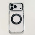 thumbnail image 2 of Allytechgroup Magentic Case for iPhone 17 with Ring Holder, Built-in Camera Lens Protector Clear Back Cover Anti-Yellowing Support Wireless Charging Shockproof Protective Bumper, Black, 2 of 9