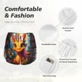 thumbnail image 6 of Lsque Colorful Flower Chameleon Printed Women's Running Shorts with Liner Pockets,Elastic Quick Dry Workout Athletic Gym Yoga Shorts,Womens High Waist Shorts-X-Large, 6 of 9