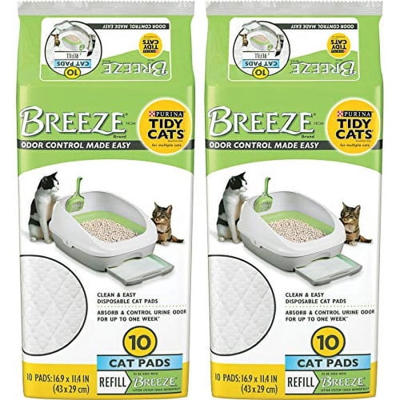 Tidy Cats Purina BREEZE Cat Pads Refill Pack - 10 ct. Pouch - 2 Pouches