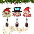 thumbnail image 5 of Halloween Decorations ornaments for small Hangs Christmas Hanging Decorations Cartoon Santa Snowman Wind Chime Bells For Christmas Party, 5 of 5