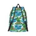 thumbnail image 2 of Honeii Hawaii Palms Print Canvas College Laptop Backpack, Durable Rucksack Travel Notebook Bag School Backpack Book Bag for Men Women-Small, 2 of 7