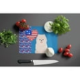 thumbnail image 3 of White Pomeranian Glass Cutting Board Large 12 in x 15 in, 3 of 5