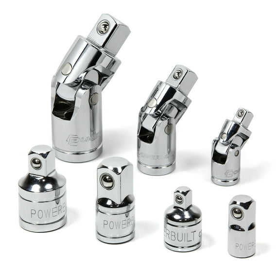 Powerbuilt 7 Pc. Socket Adapter and Universal Joint Set - 640859