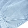 thumbnail image 3 of Wide Leg Jeans for Women Vintage Mid Waist Jean Water Wash Pleated Loose Streetwear Denim Pant, 3 of 6