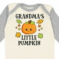 thumbnail image 4 of Inktastic Grandmas Little Pumpkin with Leaves and Stars Boys or Girls Long Sleeve Baby Bodysuit, 4 of 5