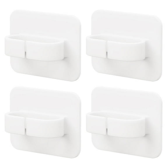 MRLESS Wall Mount Spray Bottle Holder and Organizer for Home Cleaning Supplies, White Storage Rack for Kitchen and Bathroom