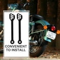 thumbnail image 3 of KAKOWELY 1 Pair Of Motorcycle Rear Shocks Lowering Metal Black Impact Reduction Suspension Stability For Daily, 3 of 7