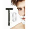 thumbnail image 4 of Waysh Ensemble de Soins pour Hommes Gunmetal, Rasoir à Long Manche, 4 of 8