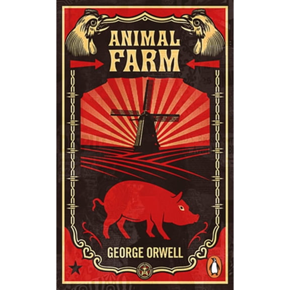 Pre-Owned Animal Farm: The dystopian classic reimagined with cover art by Shepard Fairey (Penguin Essentials, 94) Paperback