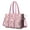 Strawberry Princess Pattern, variant on Teacher Tote Bag,White Fairy Castle Pattern Teacher Utility Tote Bag,Large Work Tote Bags for Women with Multiple Pockets,Top Zipper Closure,13.8x10.6x6.7 Inch