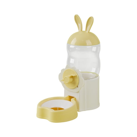 Rabbit Feeder for Cage, Hanging Automatic Cat Feeder and Water Dispenser, Ferret Cage Accessories, Food Water Bowl for Cats Rabbit Guinea Pig Cages