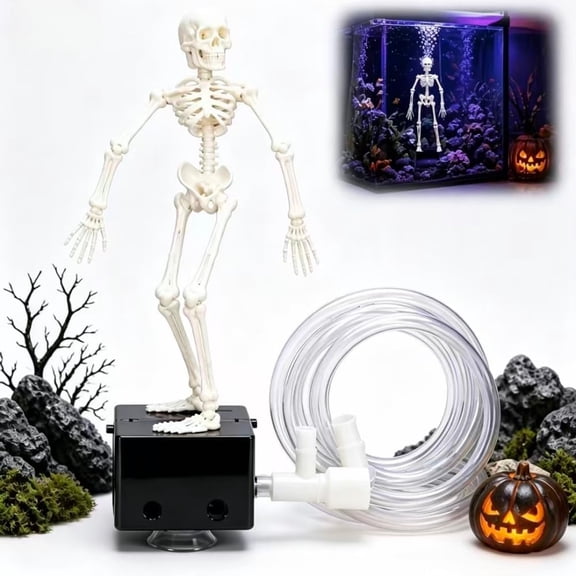 Dancing Skeleton Aquarium Bubbler, Fish Tank Bubbler Decorations