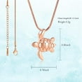 thumbnail image 2 of Sea Turtle Cremation Urn Necklaces for Ashes Stainless Steel Animal Urn Keepsake Jewelry, 2 of 7