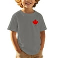 thumbnail image 1 of T-Shirt Garçon Canada Drapeau de la Fête du Canada Feuille d'Érable Imprimée Manches Courtes T-Shirt Enfants Fête de l'Indépendance Canadienne Imprimé Graphique Coupe Régulière T-Shirt Fille pour Célébration de la Fête du Canada, 1 of 5