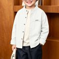 thumbnail image 4 of RFQWOVSR Boys' Long Sleeve Cotton Shirt for School and Casual Wear, 4 of 5