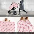 thumbnail image 6 of Car Seat Cover Baby - Cute Flamingo with Heart Breathable Infant Car Seat Cover for Baby Carseat, Lightweight Comfort Baby Essentials Must Haves Newborn Stuff for Girl Boy, 6 of 7