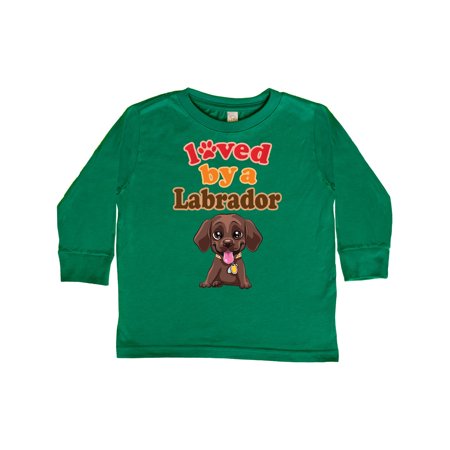 

Inktastic Labrador Chocolate Lab Gift Toddler Boy or Toddler Girl Long Sleeve T-Shirt