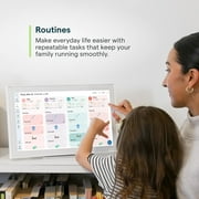 Skylight Calendar 15-inch Touchscreen Digital Calendar, All-in-One Family Organizer and Chore Chart, Wall Mount Included - White