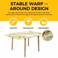 thumbnail image 4 of Watercolor Forest Green Table Cloths for 4 Foot Rectangle Tables, Abstract Art Modern Trees Patio Waterproof Elastic Fitted Tablecloths, Washable Rectangular Table Cover for Camping, 4 of 8